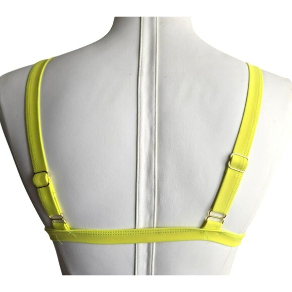 Forplay NWT Yellow Bikini Top Bralette With Buckle Detail Size S - Picture 4 of 7